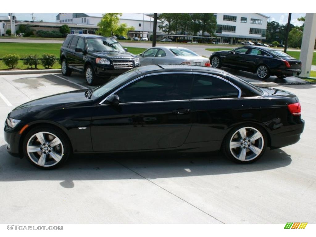 2007 3 Series 335i Convertible - Jet Black / Coral Red/Black photo #11