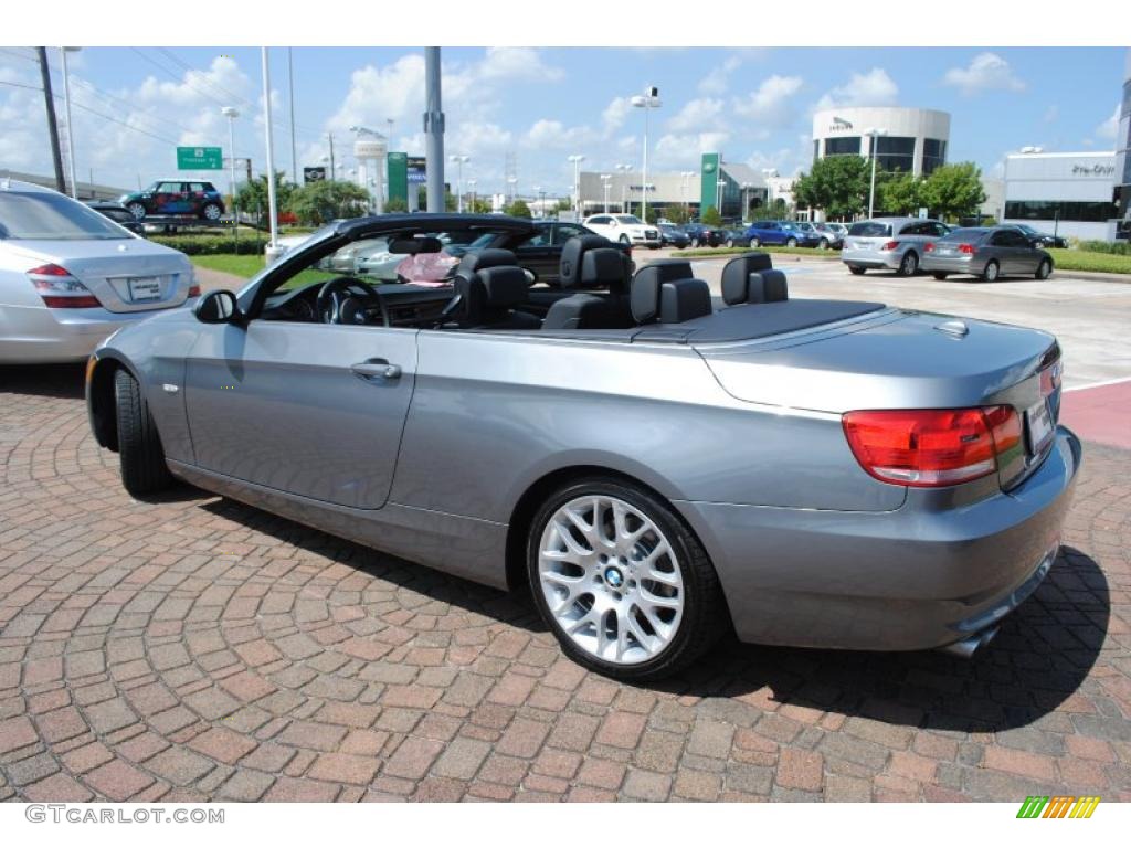 2009 3 Series 328i Convertible - Space Grey Metallic / Black photo #3