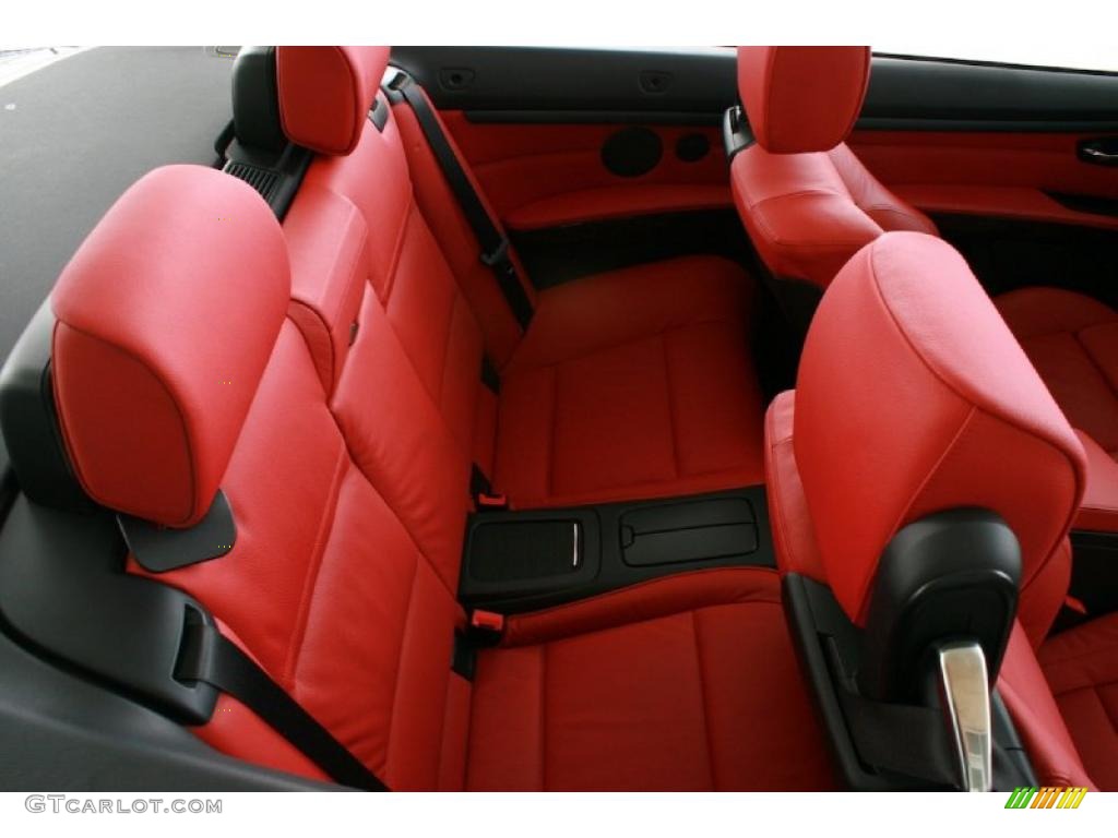 2007 3 Series 335i Convertible - Jet Black / Coral Red/Black photo #30