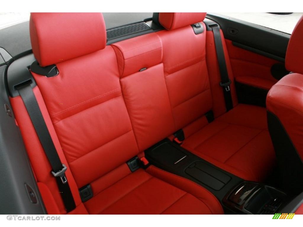 2007 3 Series 335i Convertible - Jet Black / Coral Red/Black photo #31