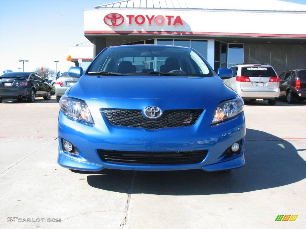 2009 Corolla S - Blue Streak Metallic / Dark Charcoal photo #2