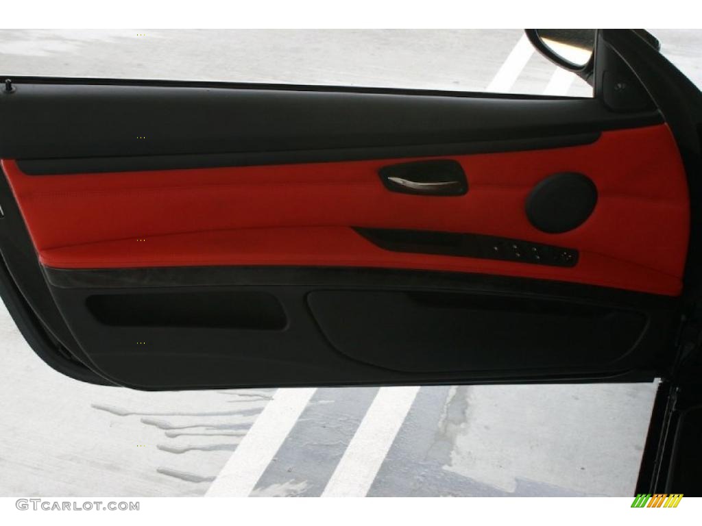 2007 3 Series 335i Convertible - Jet Black / Coral Red/Black photo #34