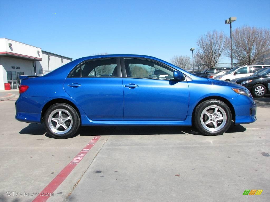 2009 Corolla S - Blue Streak Metallic / Dark Charcoal photo #7