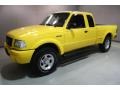 2001 Chrome Yellow Ford Ranger Edge SuperCab 4x4  photo #3