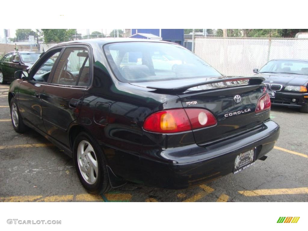 2001 Corolla S - Black Sand Pearl / Black photo #4