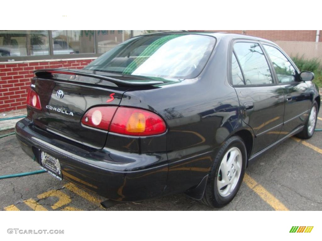 2001 Corolla S - Black Sand Pearl / Black photo #5