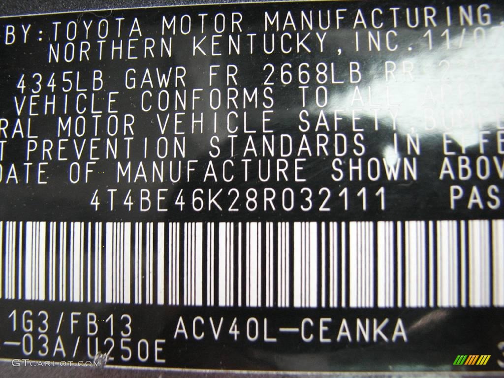 2008 Camry LE - Magnetic Gray Metallic / Ash photo #15