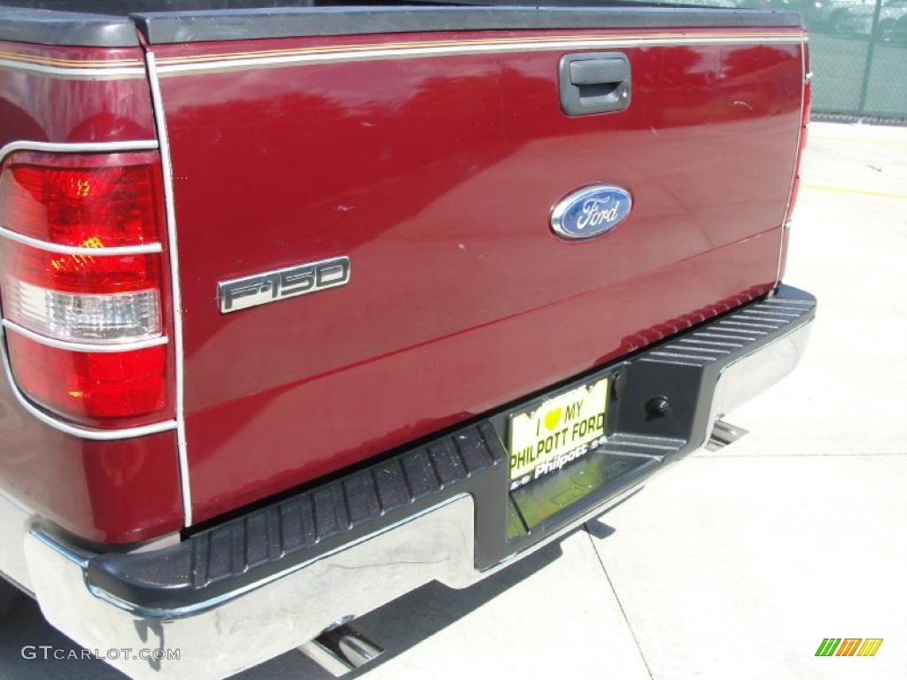 2006 F150 XLT SuperCrew - Dark Toreador Red Metallic / Medium/Dark Flint photo #19