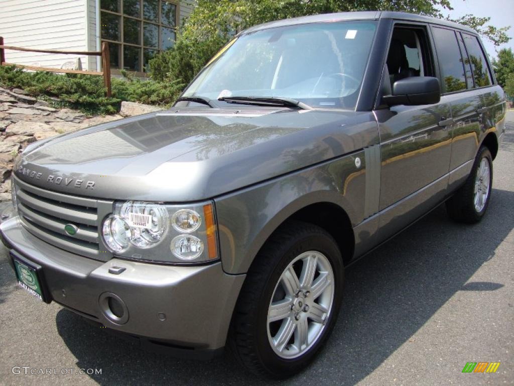 2008 Range Rover V8 HSE - Stornoway Grey Metallic / Jet Black photo #1