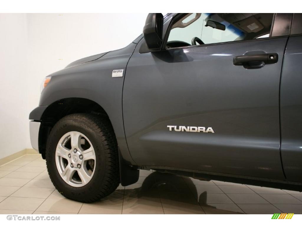 2008 Tundra Double Cab 4x4 - Slate Gray Metallic / Graphite Gray photo #23
