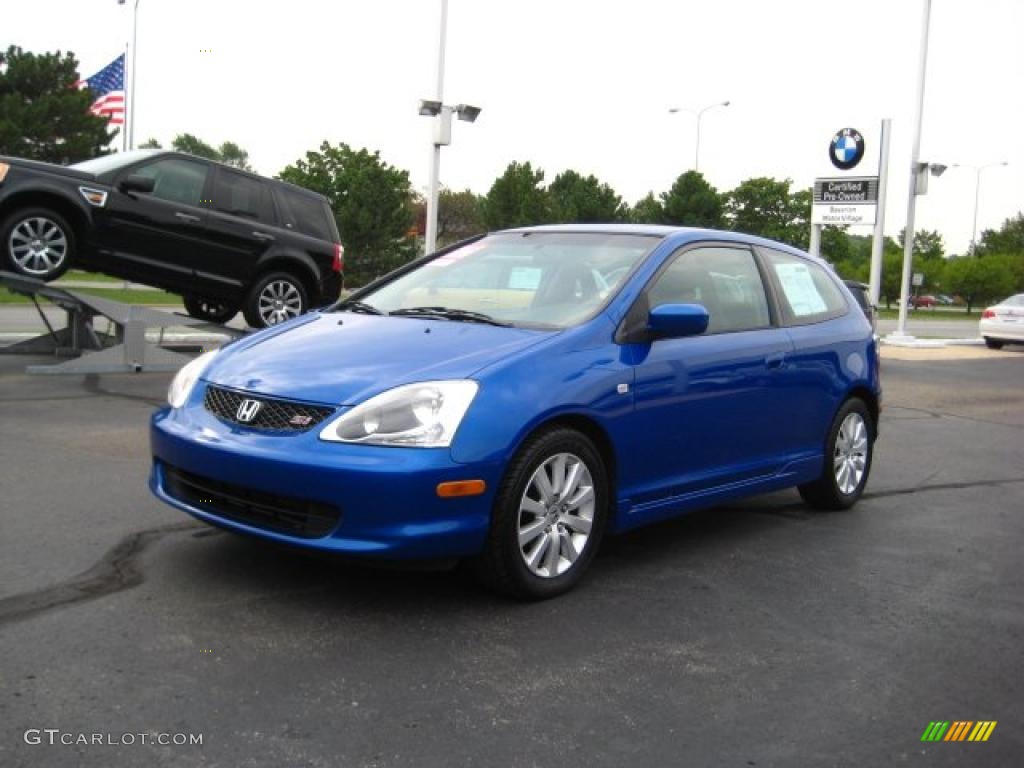 2004 Civic Si Coupe - Fiji Blue Pearl / Black photo #1