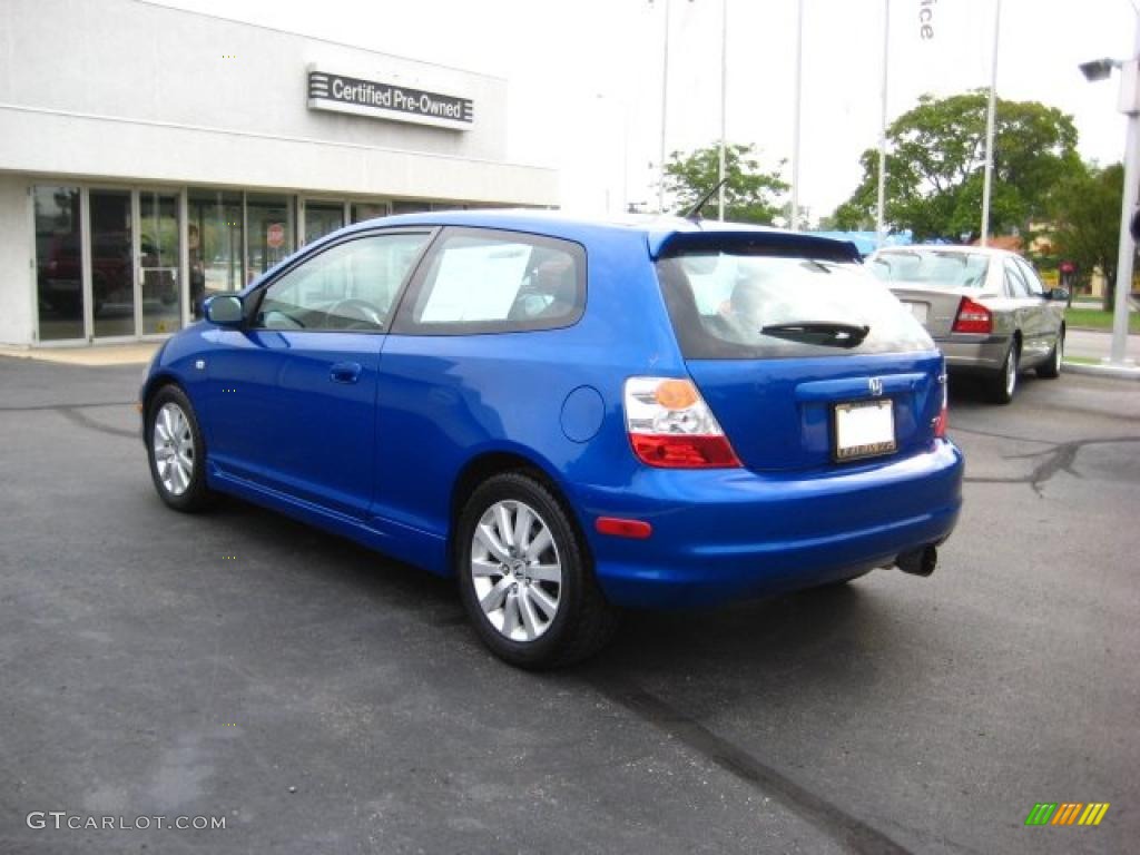 2004 Civic Si Coupe - Fiji Blue Pearl / Black photo #3