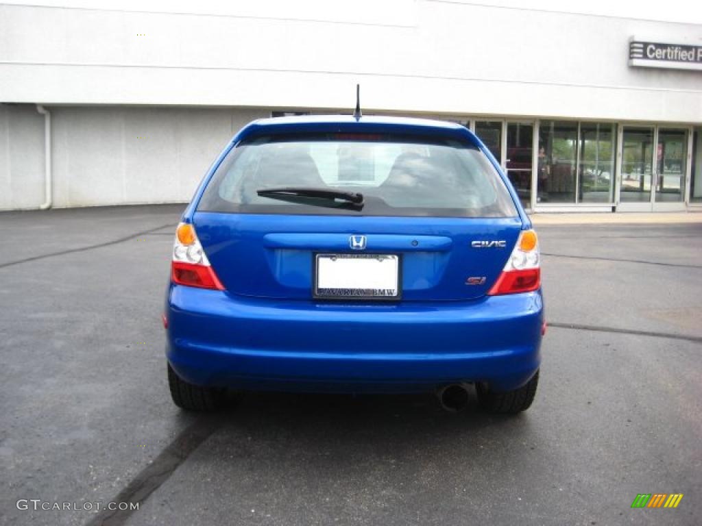 2004 Civic Si Coupe - Fiji Blue Pearl / Black photo #4