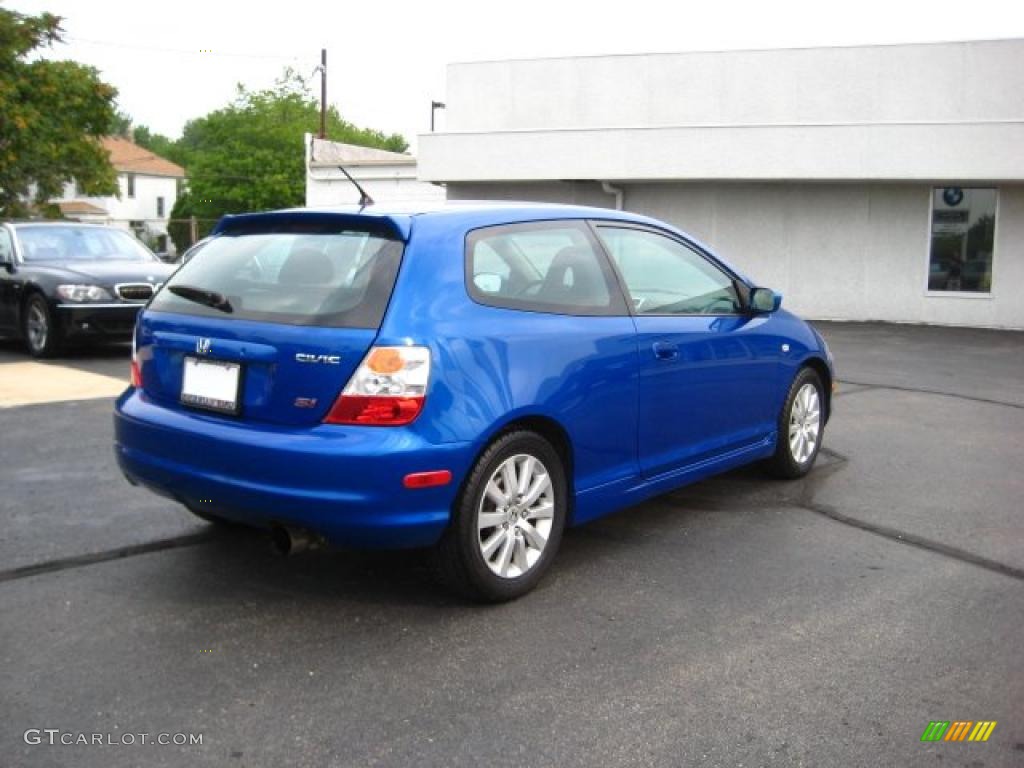 2004 Civic Si Coupe - Fiji Blue Pearl / Black photo #5