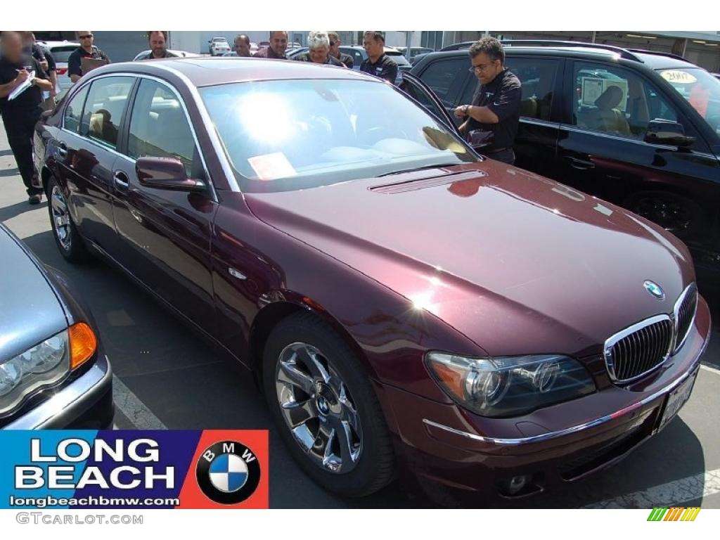 2006 7 Series 750Li Sedan - Barbera Red Metallic / Dark Beige/Beige III photo #1