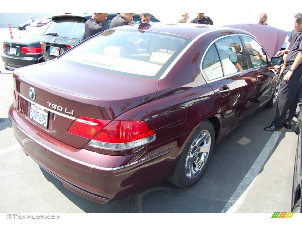 2006 7 Series 750Li Sedan - Barbera Red Metallic / Dark Beige/Beige III photo #6