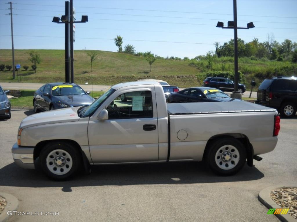 2006 Silverado 1500 Regular Cab - Silver Birch Metallic / Dark Charcoal photo #5