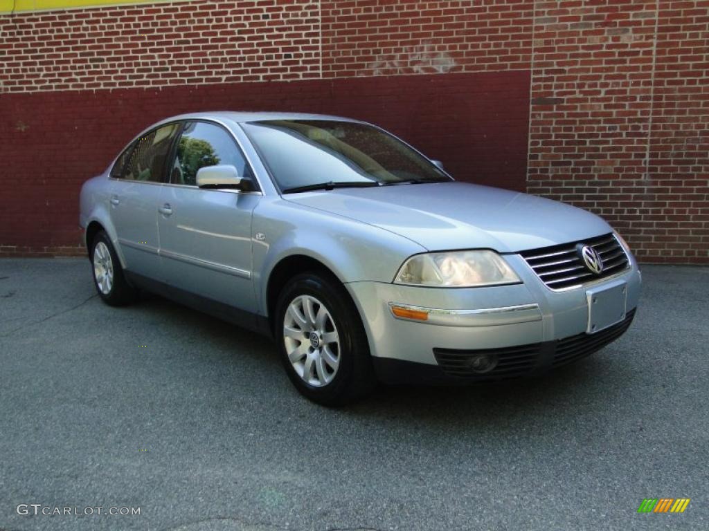 2002 Passat GLS Sedan - Blue Silver Metallic / Grey photo #1