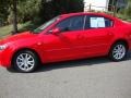 2007 True Red Mazda MAZDA3 i Sport Sedan  photo #2