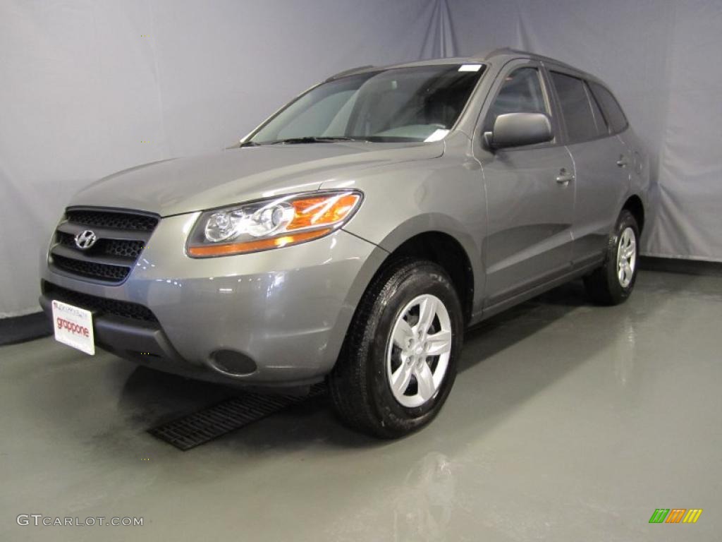 2009 Santa Fe GLS 4WD - Steel Gray / Gray photo #1