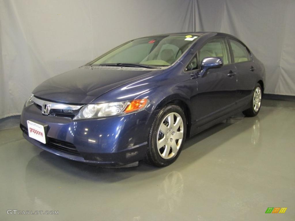 2006 Civic LX Sedan - Royal Blue Pearl / Gray photo #1