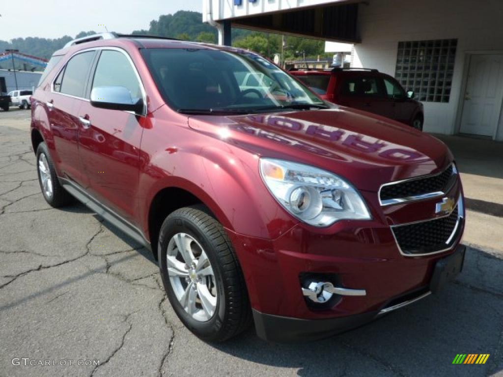 2010 Equinox LTZ AWD - Cardinal Red Metallic / Jet Black photo #3