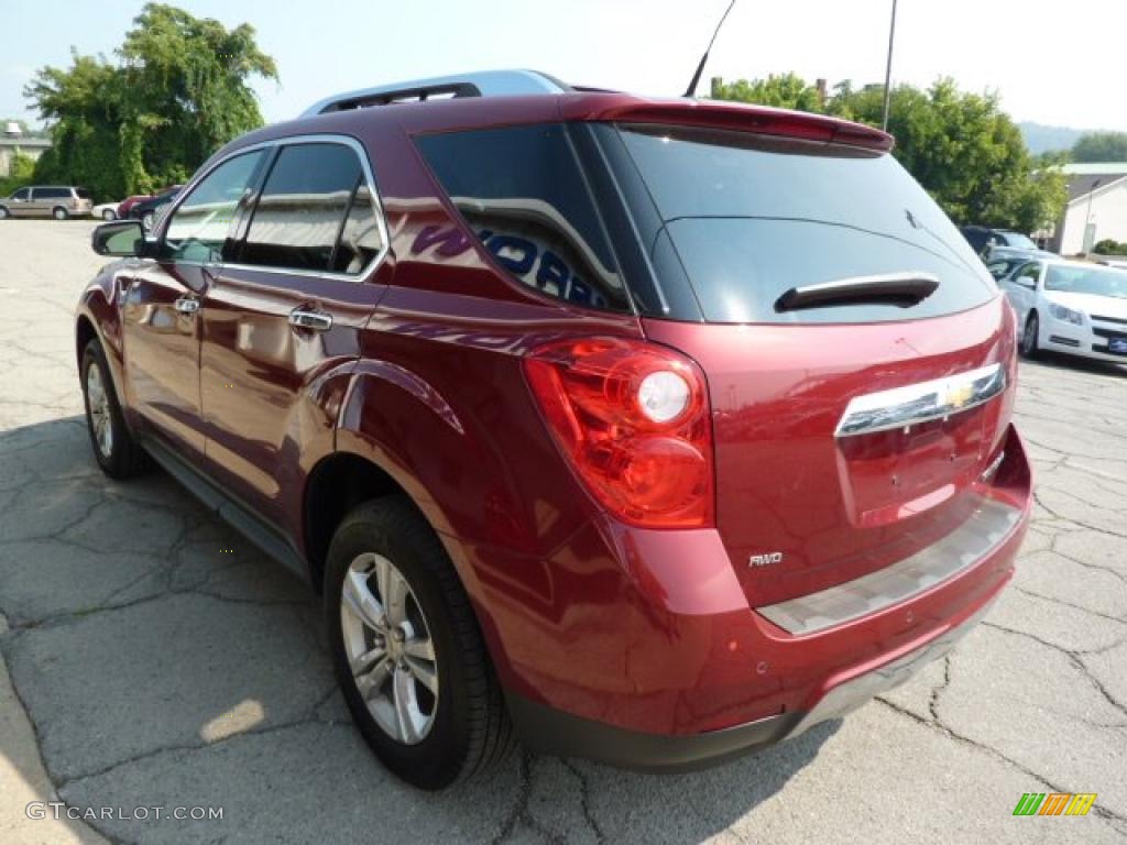 2010 Equinox LTZ AWD - Cardinal Red Metallic / Jet Black photo #8