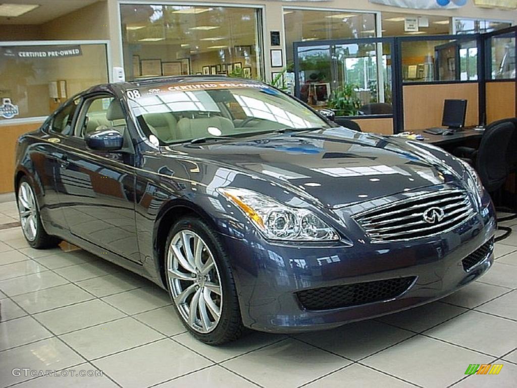 2008 G 37 Coupe - Blue Slate Metallic / Wheat photo #1