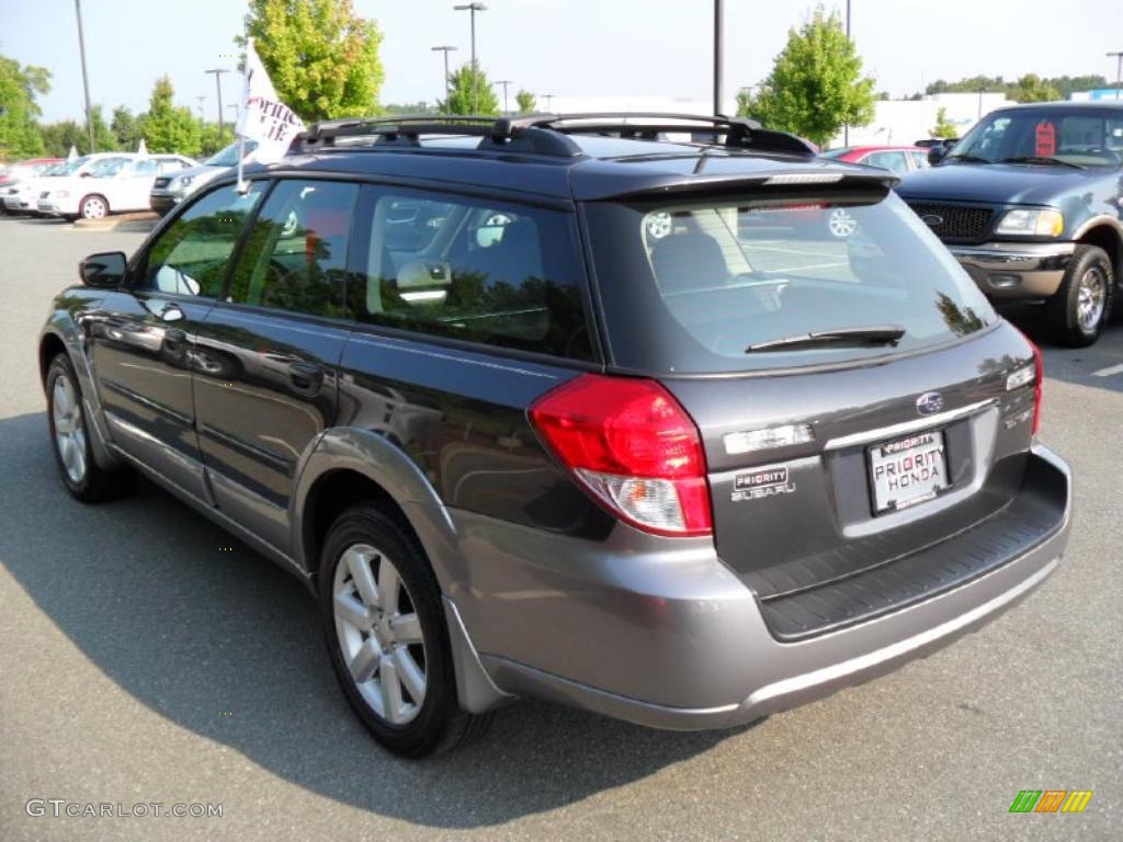 2009 Outback 2.5i Wagon - Diamond Gray Metallic / Off Black photo #2