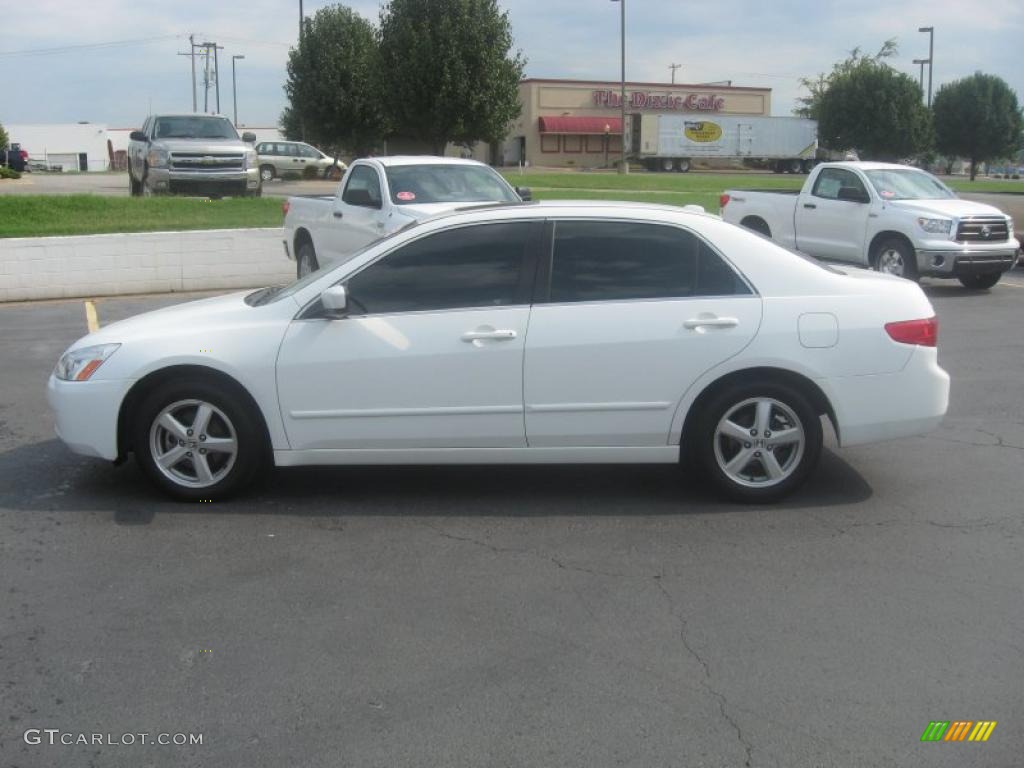 2005 Accord EX-L Sedan - Taffeta White / Ivory photo #4