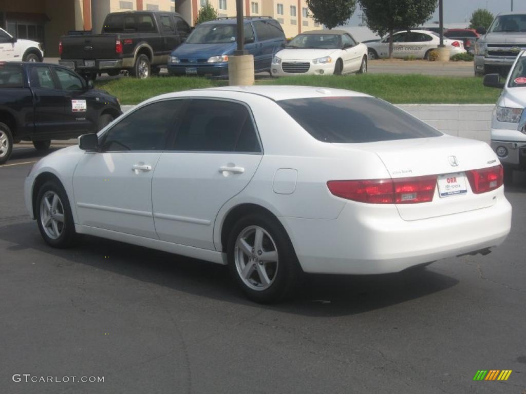 2005 Accord EX-L Sedan - Taffeta White / Ivory photo #5