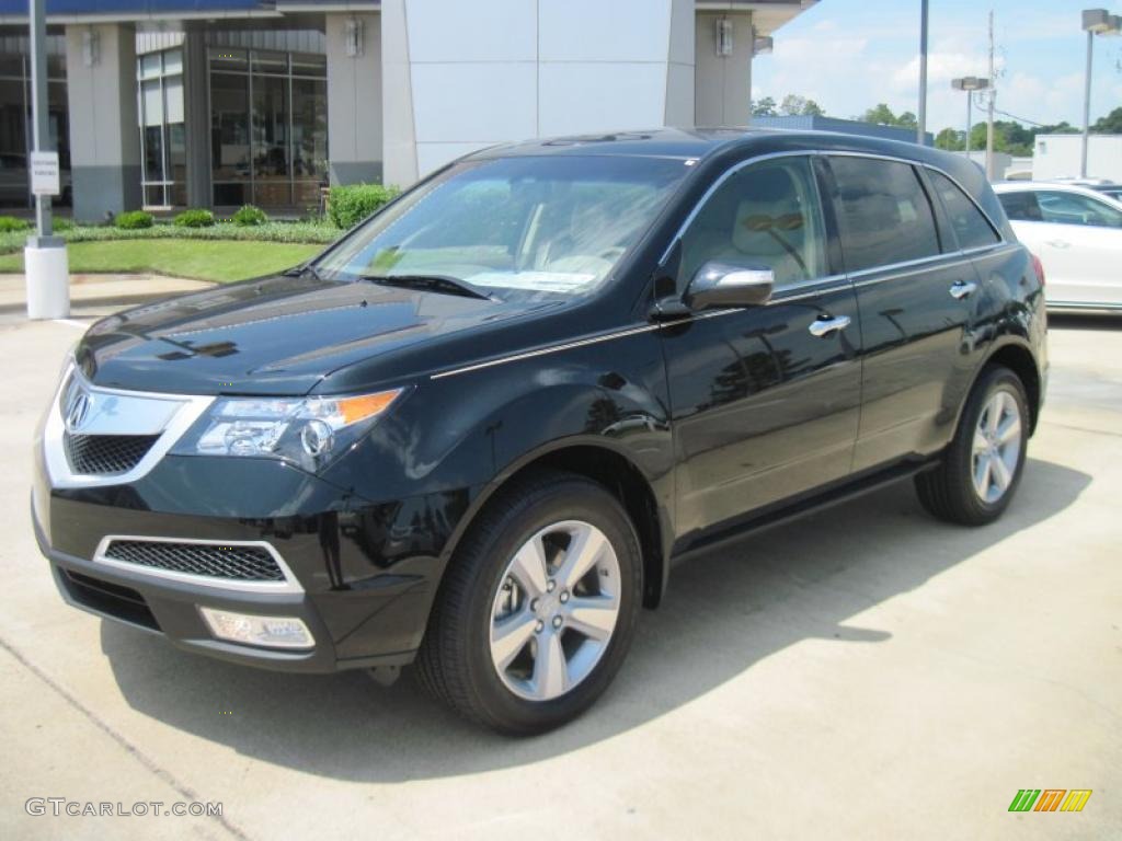 2010 MDX  - Crystal Black Pearl / Parchment photo #1