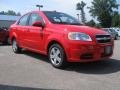 2010 Victory Red Chevrolet Aveo LT Sedan  photo #3