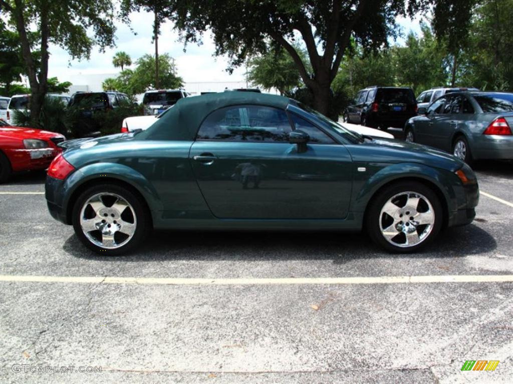 2001 TT 1.8T quattro Roadster - Desert Green Pearl / Ebony Black photo #2