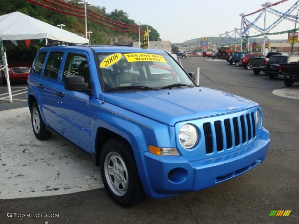2008 Patriot Sport - Surf Blue Pearl / Dark Slate Gray photo #6