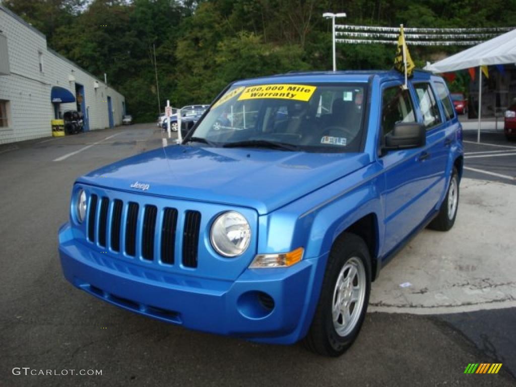 2008 Patriot Sport - Surf Blue Pearl / Dark Slate Gray photo #8