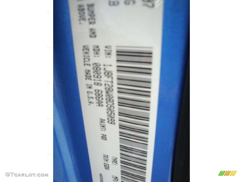 2008 Patriot Sport - Surf Blue Pearl / Dark Slate Gray photo #24