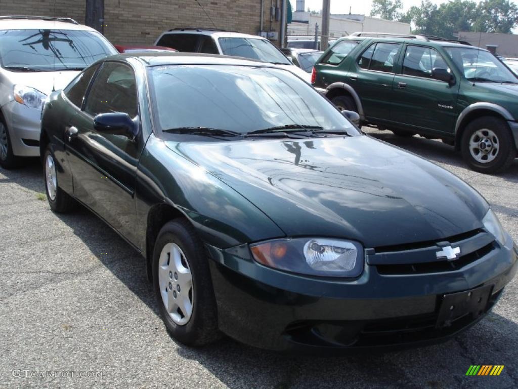 2004 Cavalier Coupe - Dark Green Metallic / Graphite photo #1