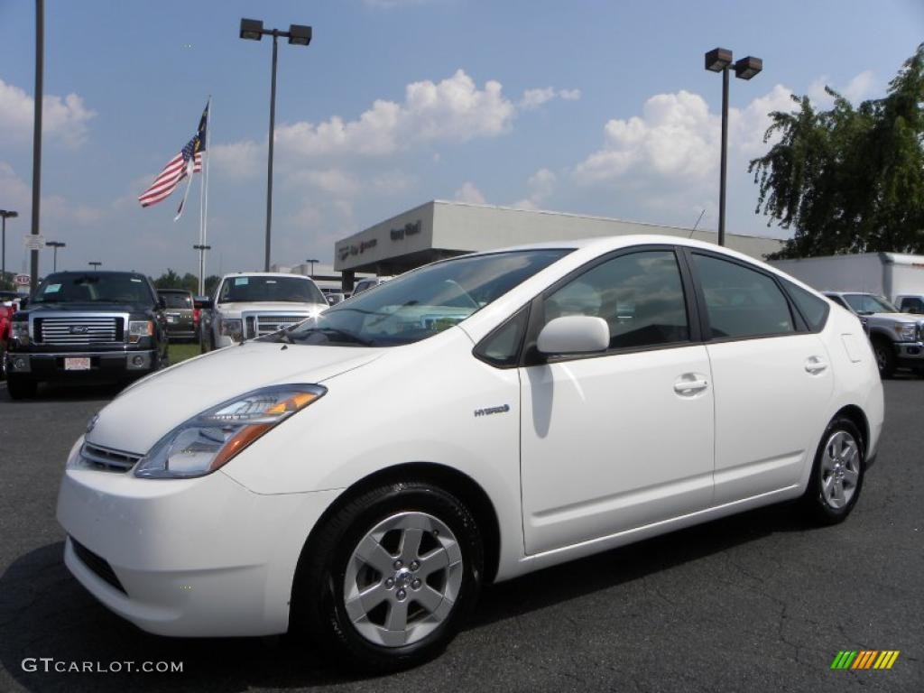 2009 Prius Hybrid - Super White / Dark Gray photo #6