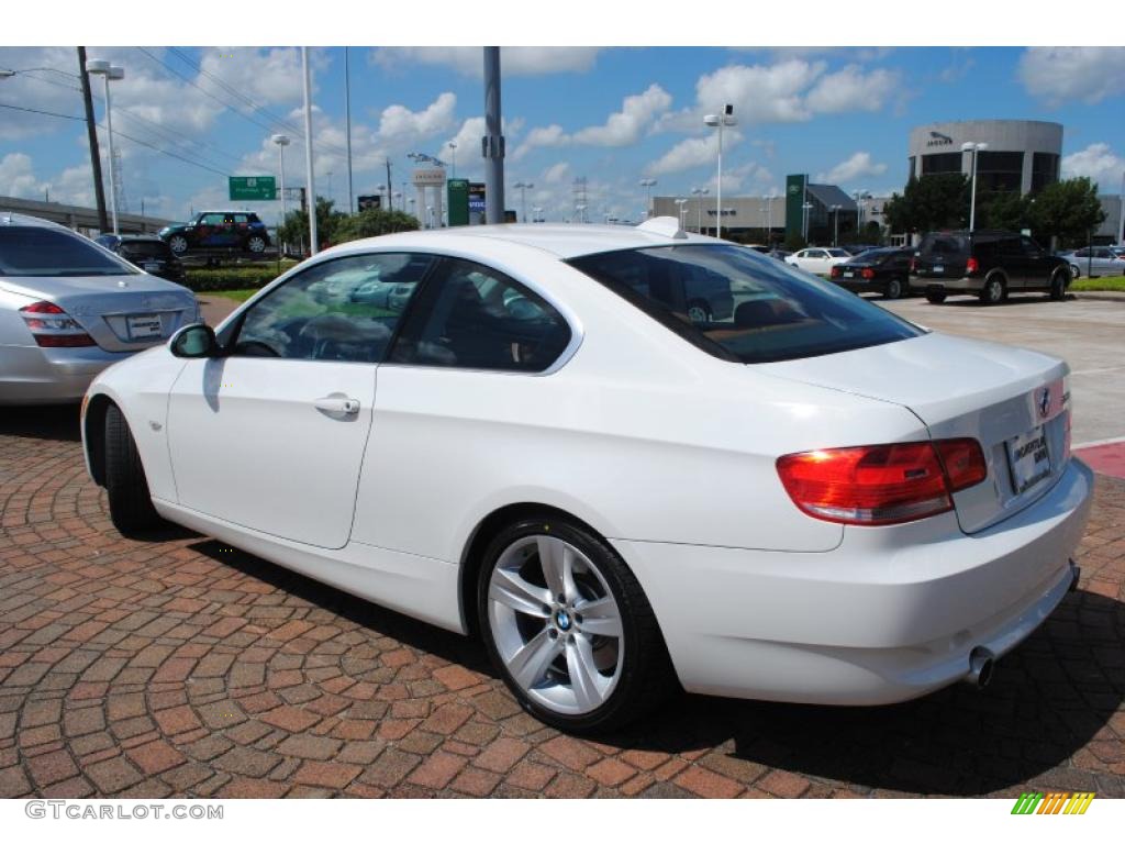 2007 3 Series 335i Coupe - Alpine White / Saddle Brown/Black photo #3