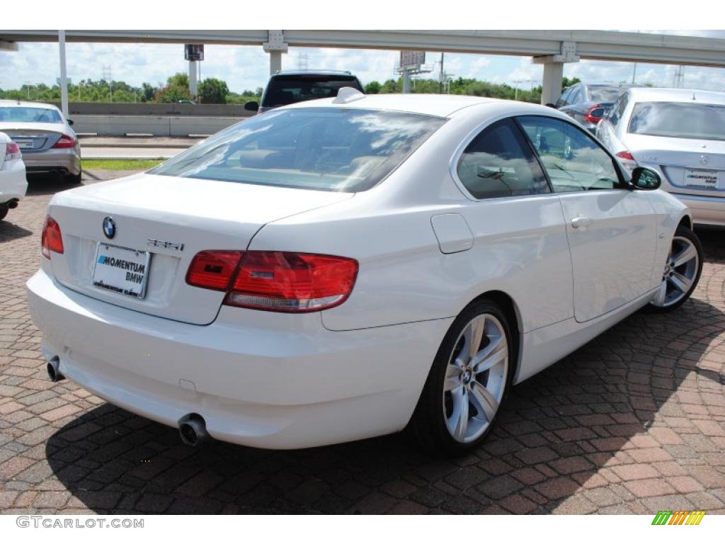 2007 3 Series 335i Coupe - Alpine White / Saddle Brown/Black photo #5