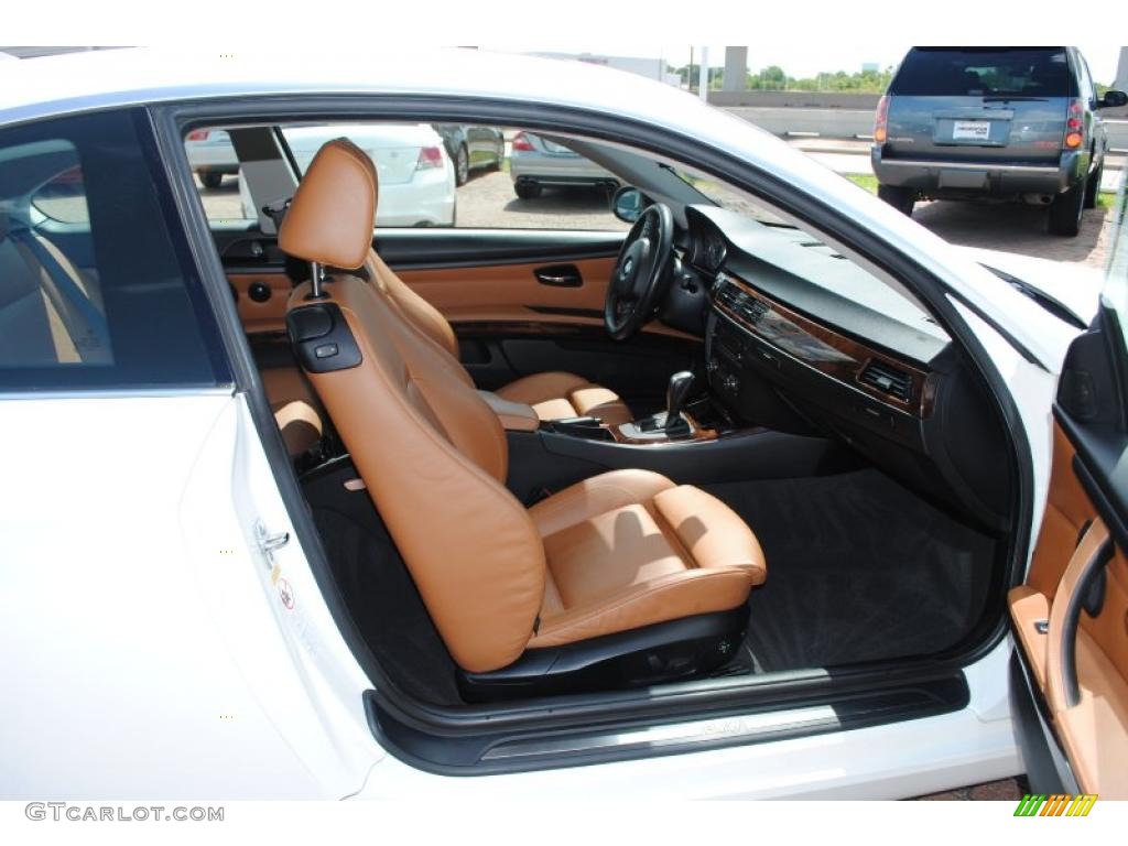 2007 3 Series 335i Coupe - Alpine White / Saddle Brown/Black photo #9