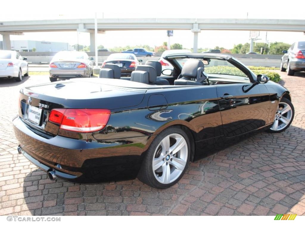 2008 3 Series 335i Convertible - Jet Black / Black photo #5