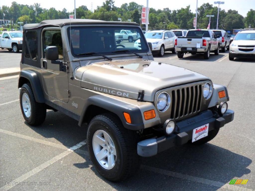 2004 Wrangler Rubicon 4x4 - Light Khaki Metallic / Dark Slate Gray photo #5