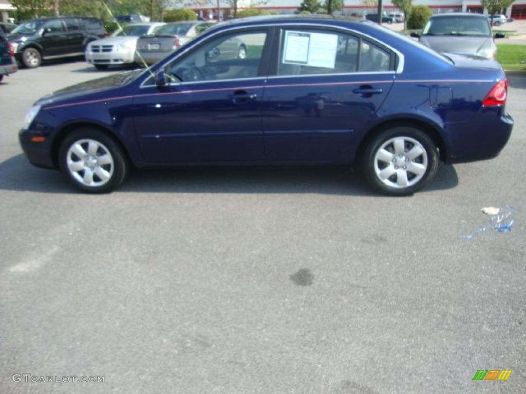 2008 Optima LX - Deep Ocean Blue / Gray photo #2