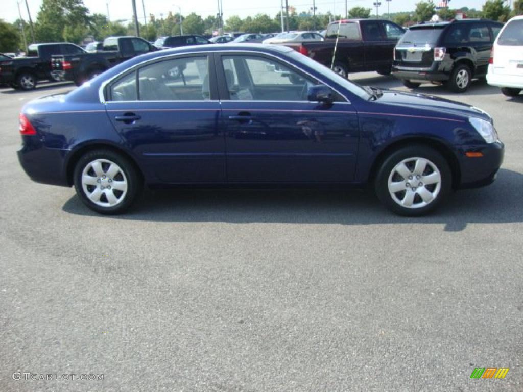 2008 Optima LX - Deep Ocean Blue / Gray photo #6