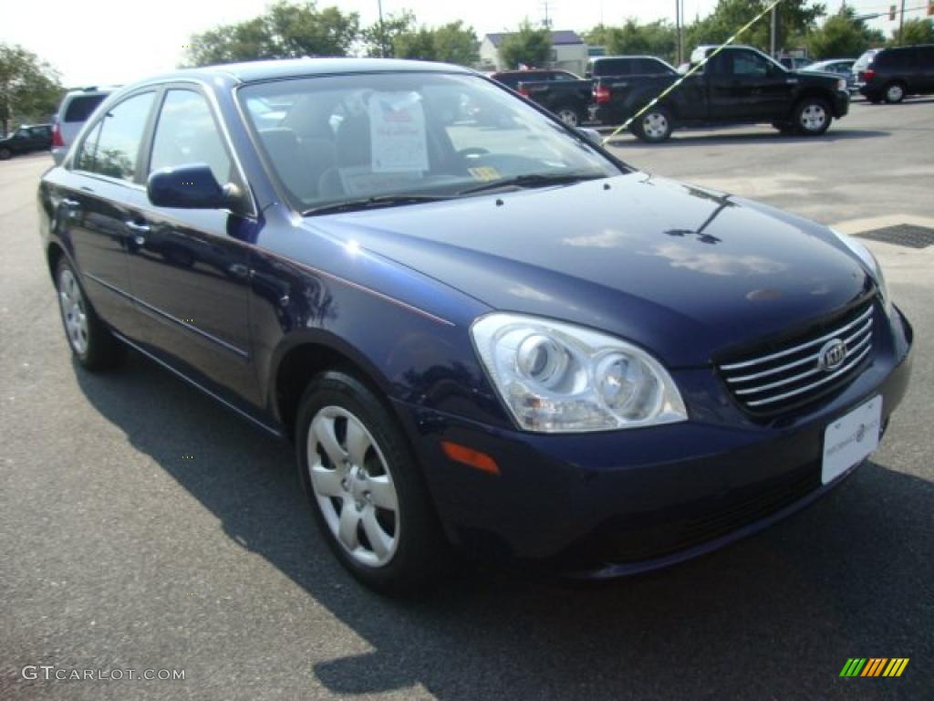 2008 Optima LX - Deep Ocean Blue / Gray photo #7