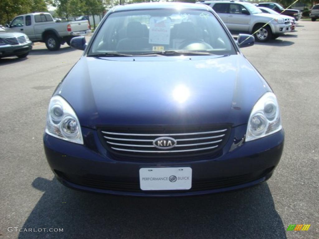 2008 Optima LX - Deep Ocean Blue / Gray photo #8