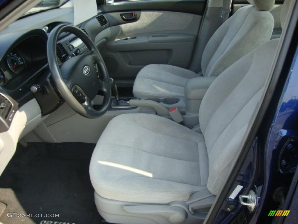 2008 Optima LX - Deep Ocean Blue / Gray photo #11
