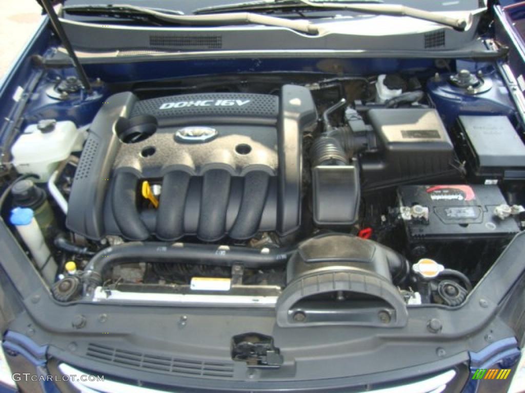2008 Optima LX - Deep Ocean Blue / Gray photo #18